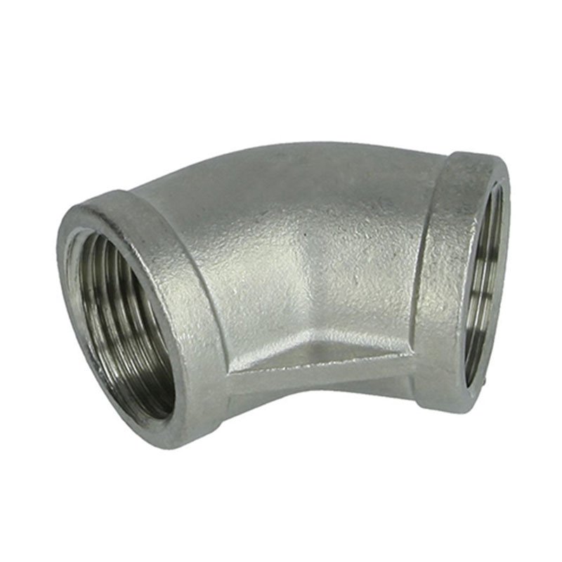 Stainless steel screwed 45 elbows-427